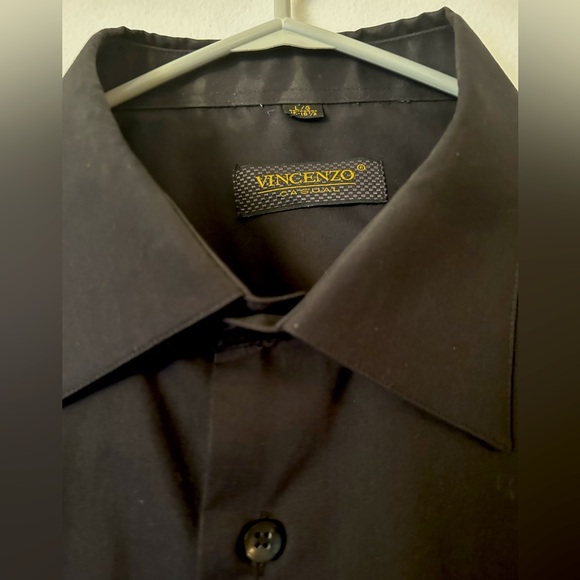 Men’s Black Long-Sleeved Shirt - Picture 2 of 4